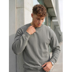 Vyriškas pilkas džemperis be gobtuvo Steel