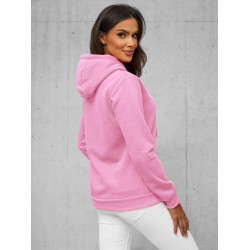 Heleroosa naiste kapuutsiga kampsun Llaama