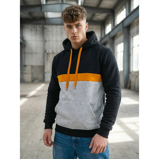 Men's black jumper Ovil Hooded jumpers