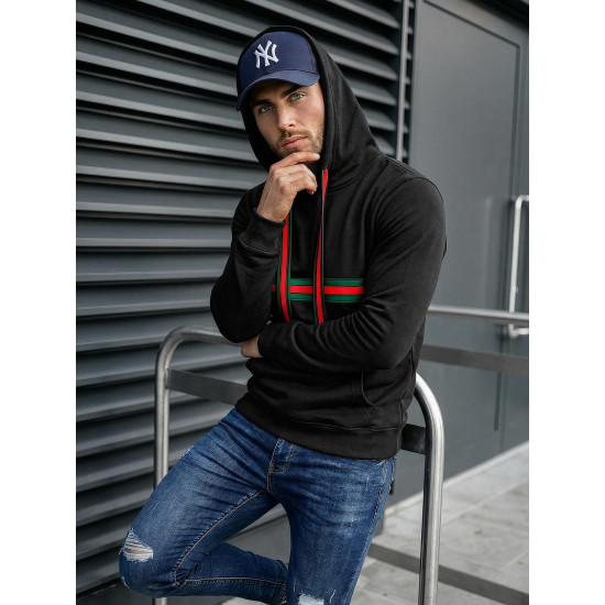 Men's black hooded jumper Glum Hooded jumpers