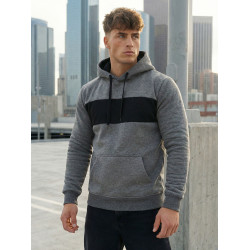Tamsiai pilkas džemperis su gobtuvu City