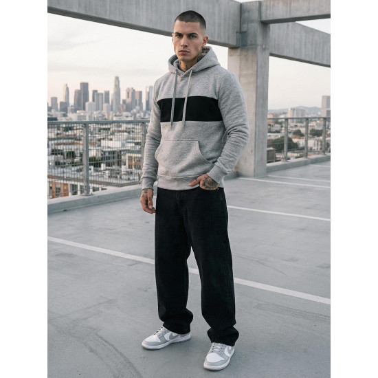 Vyriškas pilkas džemperis Lorenzo JS/8B1308/2