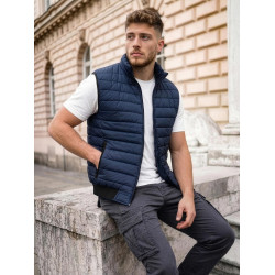 Miesten tummansininen tikattu liivi Lider