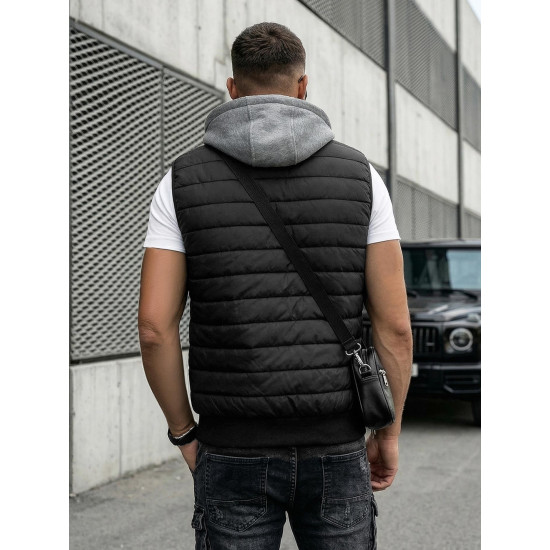 Must kapuutsiga vest Naron Vestid