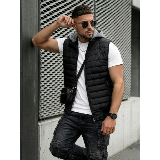 Must kapuutsiga vest Naron Vestid