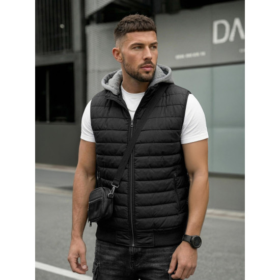 Must kapuutsiga vest Naron Vestid