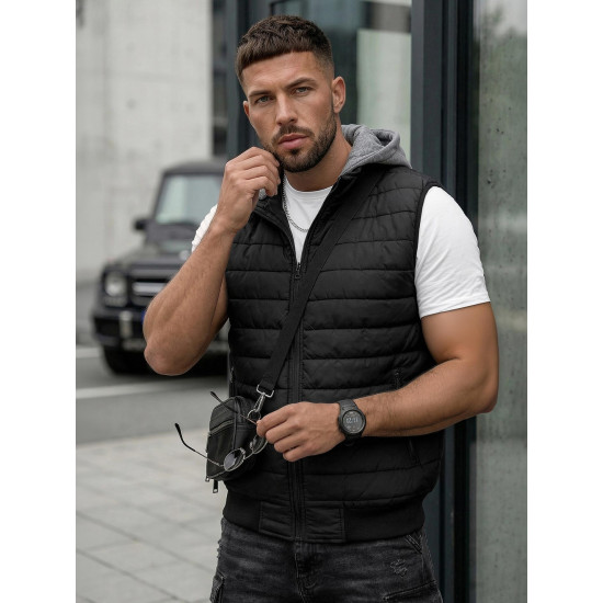 Must kapuutsiga vest Naron Vestid