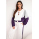 Moteriškas dviejų spalvų laisvalaikio komplektas su violetiniu intarpu Gabi Moteriški komplektai