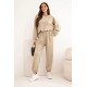 Moteriškas šviesiai rudas laisvalaikio komplektas Isabel