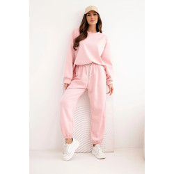 Moteriškas šviesiai rožinis laisvalaikio komplektas Isabel