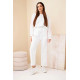 Moteriškas baltas komplektas su juostelėmis „Ambi“