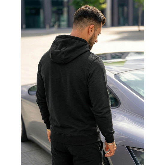 Vyriškas juodas komplektas su gobtuvu Lietuva Vyriški spaudos komplektai