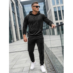 Juodas vyriškas veliūrinis komplektas Rolos