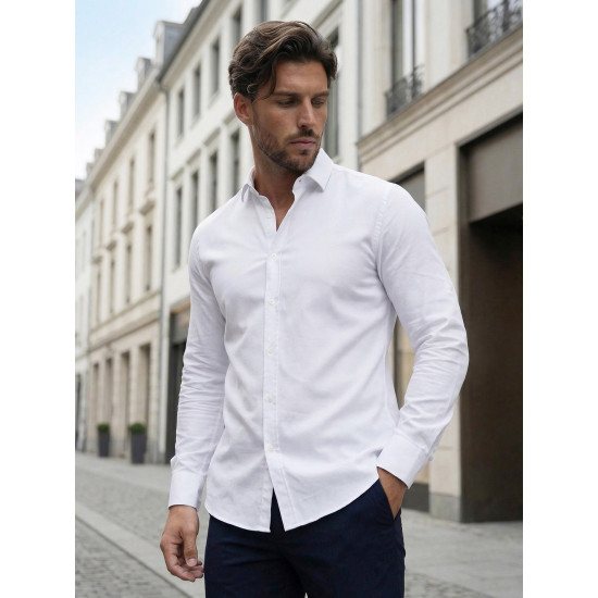 Miesten valkoinen paita Top Paidat