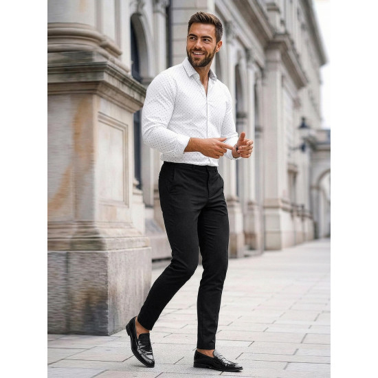 Miesten valkoinen pilkullinen paita Royal Paidat