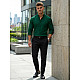 Žali vyriški marškiniai Lipol O/V78Z
