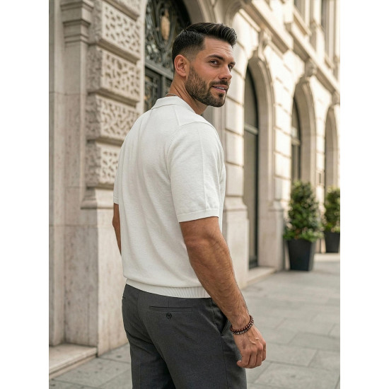 Vyriški balti polo marškinėliai Force POLO marškinėliai