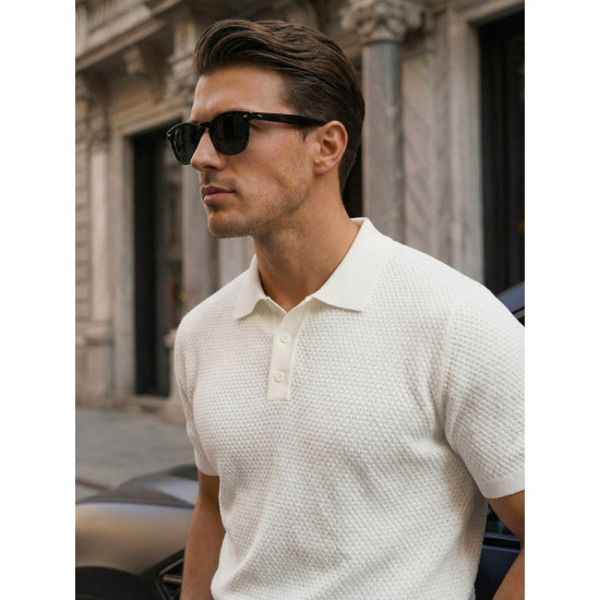 Vyriški balti polo marškinėliai Street POLO marškinėliai