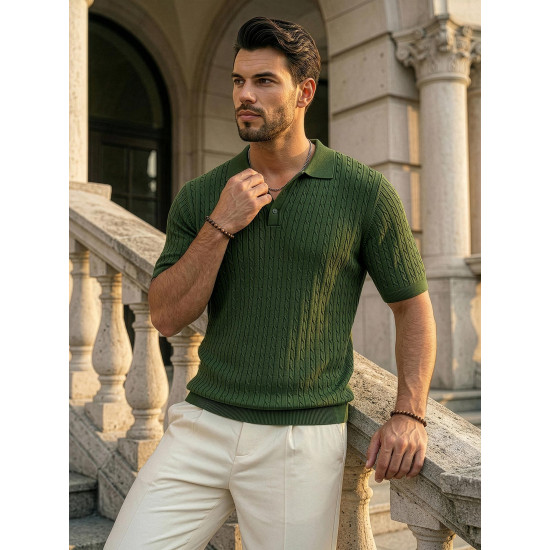 Vyriški žali polo marškinėliai Style POLO marškinėliai