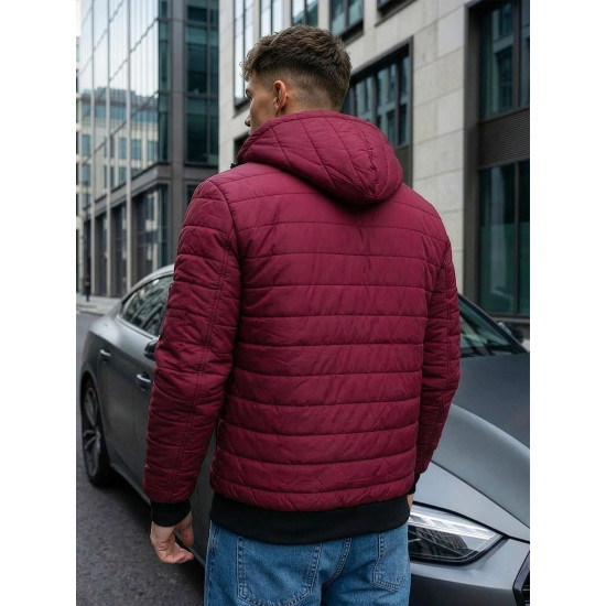 Vyriška pavasarinė - rudeninė striukė bordo spalvos Nosal Rudeninės / Pavasarinės