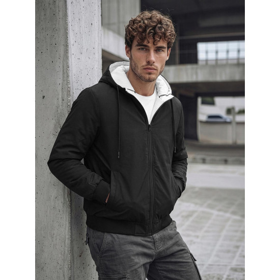 Vīriešu melna divpusējā jaka Conrad Vīriešu jakas un mēteļi