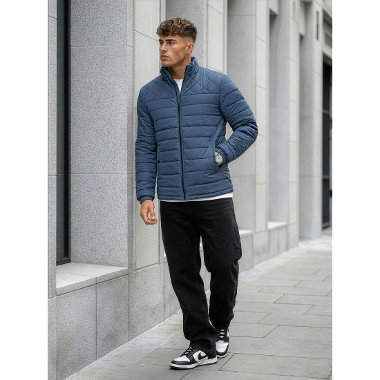 Pereinamojo laikotarpio tamsiai mėlyna striukė Gasen Vyriškos Striukės ir Paltai