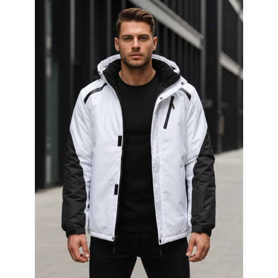 Vyriška balta slidinėjimo striukė Atlant