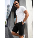 Miesten mustat urheilushortsit Novak JS/15K1822/3