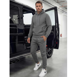 Vyriškos tamsiai pilkos laisvalaikio kelnės Resol