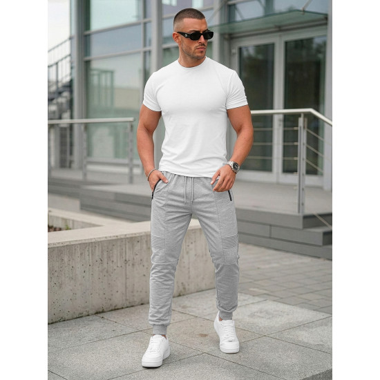 Vyriškos pilkos kelnės Astin Laisvalaikio kelnės