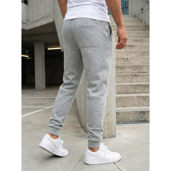 Vyriškos pilkos spalvos kelnės Base Laisvalaikio kelnės