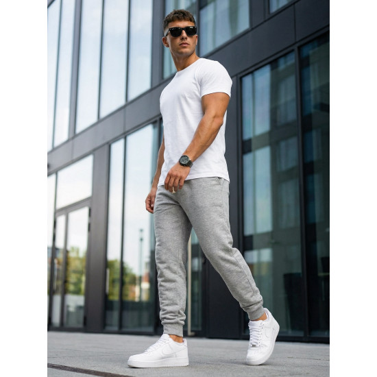 Men's Gray Pants by Bold Casual trousers