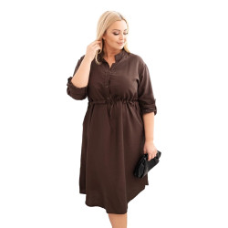 Sieviešu tumši brūna kleita Eris