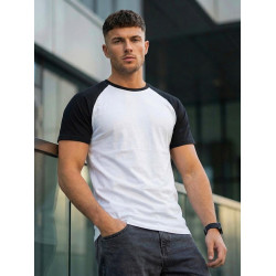 Miesten valkoinen ja musta Dilan T-paita