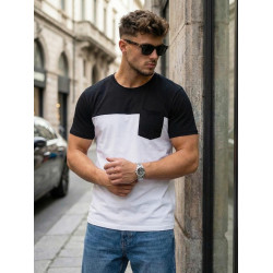 Vyriški balti/juodi marškinėliai Billy