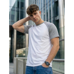 Miesten valkoinen/harmaa T-paita Dilan