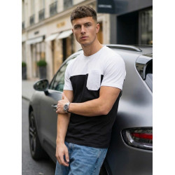 Vyriški juodi/balti marškinėliai Billy