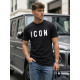Vyriški juodi marškinėliai Icon