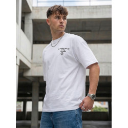 Vyriškas baltas oversize marškinėlis „Jevin“