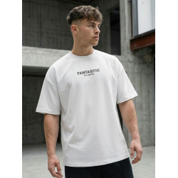 Meeste valge ülisuur t-särk Fantastiline