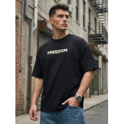 Men's black T-shirt Freedom