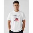Men's White Oversized T-Shirt by Kiss