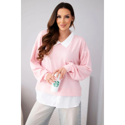 Naiste heleroosa pluus Liucy