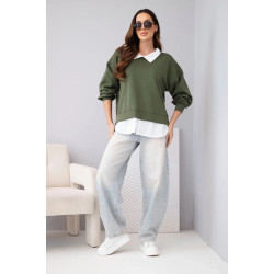 Naiste khaki pluus Liucy