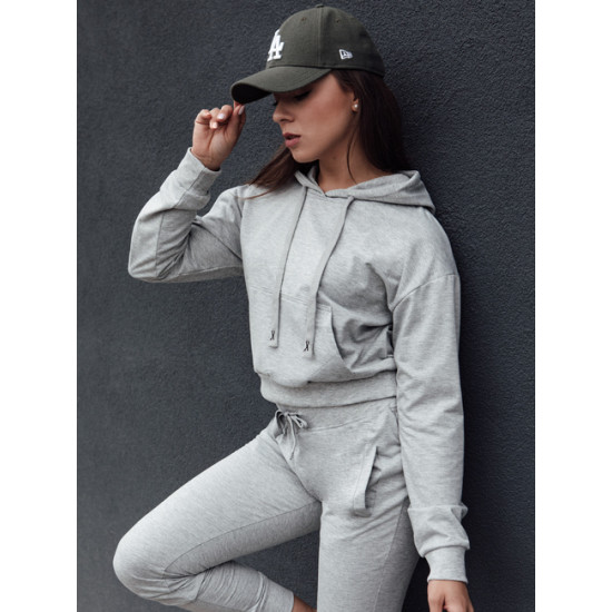 Damska szara bluza z kapturem Trendy