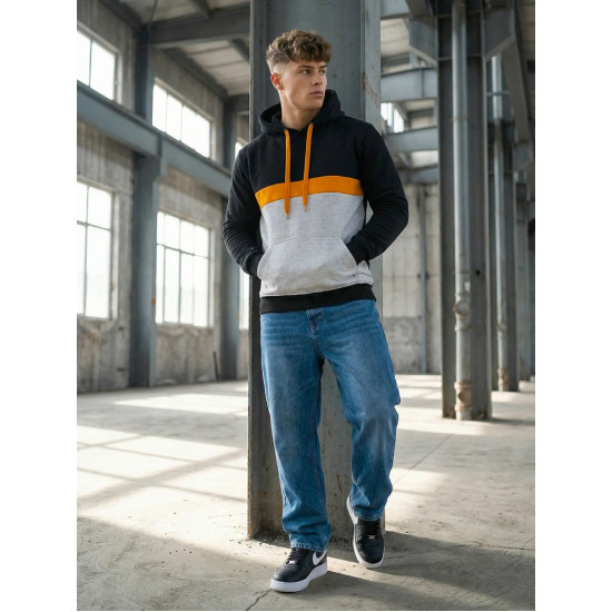 Men's black jumper Ovil Hooded jumpers