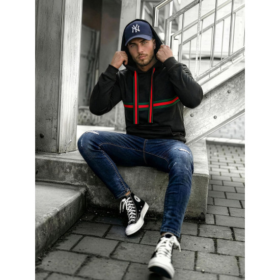 Men's black hooded jumper Glum Hooded jumpers