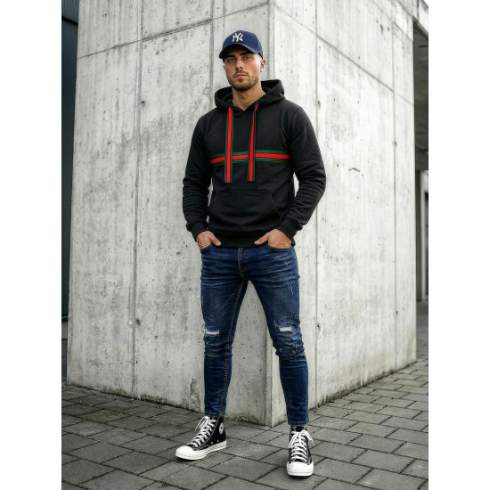 Men's black hooded jumper Glum Hooded jumpers