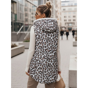Moteriška balta leopardo rašto liemenė Elmera