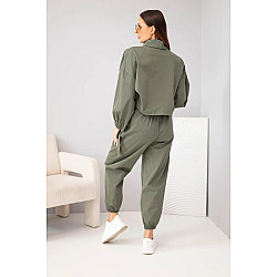 Damska stylizacja w kolorze khaki marki Bonati